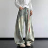 Plush Tie-Dyed Bell Leg Denim