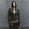 Dirty-Art Aesthetics Hooded Washed-Out Hoodie