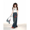 Women Popular Mosaic Bell Leg Denim
