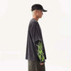Faded Era Stars-and-Stripes Style Letter Print Long Sleeve T-Shirt