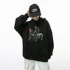 Solid Dog Print Sweatshirt