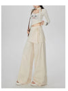 Lace-Up Vintage High-Rise Trousers