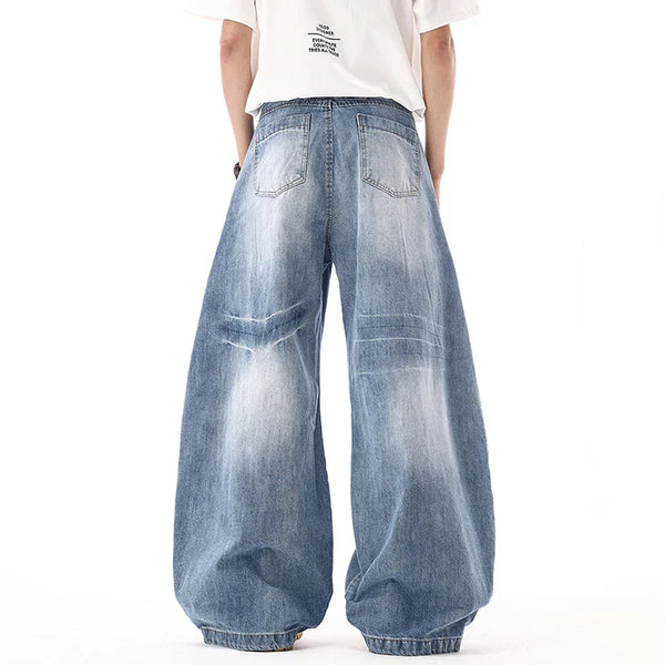 Original Ombre Rinse Relaxed Bell Leg Denim alternatif görünüm