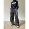 Vintage Wide Leg Western Baskılı Jogger, arka görünüm — Navra Wear