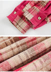 Shattered Red Check Woven Top