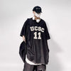 Throwback Hand-Stitched Denim Hip Hop T-Shirt