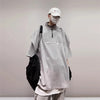 Men's Throwback Anti-Establishment Zipper Sport-Collar T-Shirt