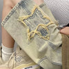 Golden Clay Star Quilt Shorts