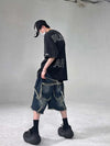 Heritage Stellar Fringe Denim Shorts