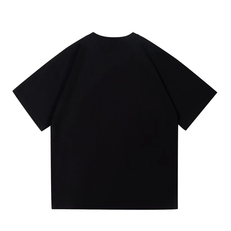 Y2K Köpek Baskılı Oversize Tişört, arka görünüm — Navra Wear