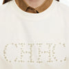 Pearl Neck Winter Sweatshirt