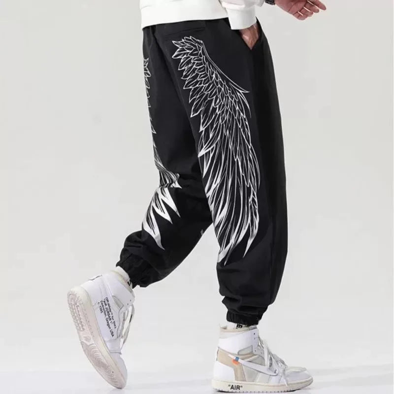 Vintage Melek Baskılı Jogger, önden görünüm — Navra Wear