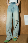 Metro High-Rise Faded Bell Leg Denim