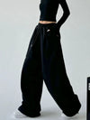 Kadın Vintage Wide Leg Jogger, yan görünüm — Navra Wear