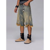 Eagle Tear Denim Shorts
