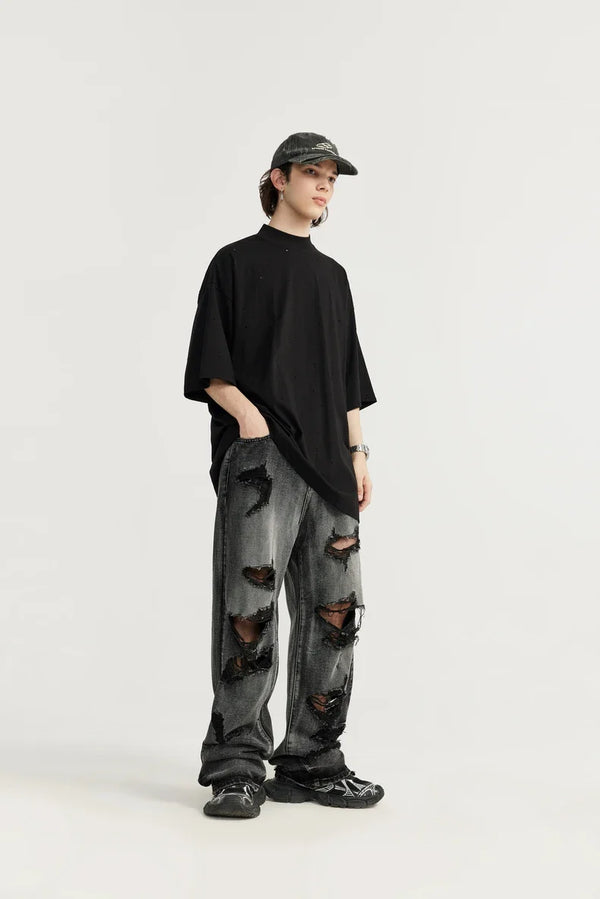 Heritage Torn Rinse Denim alternatif görünüm