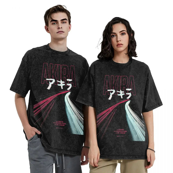 Insulated Akira Manga Artwork Relaxed-Cut T-Shirt alternatif görünüm