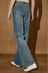 Comfortable Rinse High-Rise Bell Denim