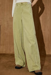 Green Western High-Rise Bell Leg Denim