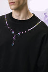 Lucky Gourd Thread-Work Long Sleeve T-Shirt