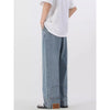 Chic Oversized Blue Bell Leg Relaxed Denim
