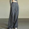 Drape Effect High-Rise Wide-Leg
