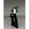 Versatile Multi Pockets Rinse Denim High-Rise Denim