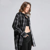 Heritage Plaid Womens Overshirt Long Top