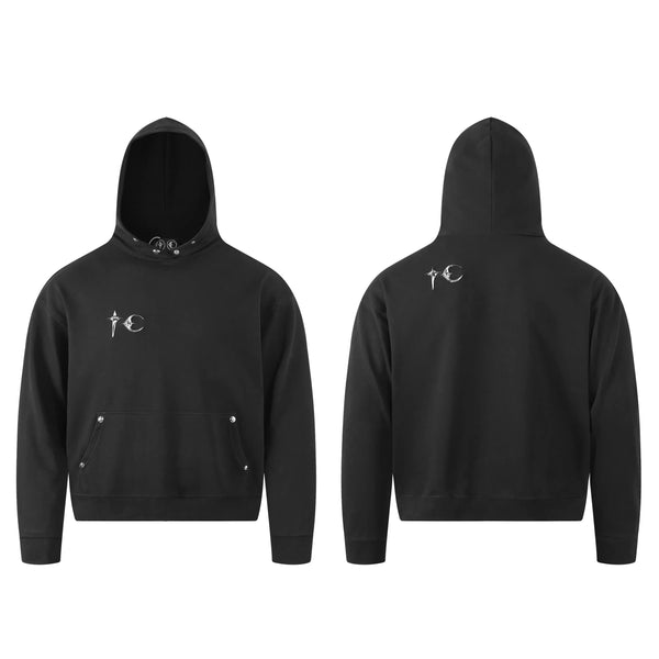 Metal Logo Star Moon Sweatshirt