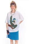 Sharp-Cut Chinese Gongfu Patterned Warm-Season T-Shirt