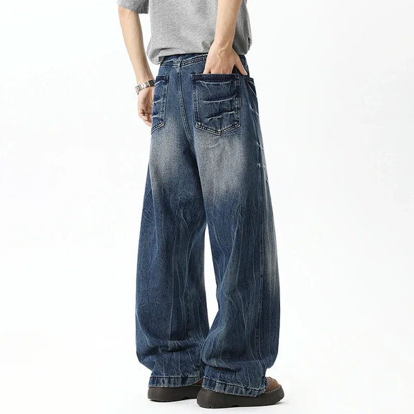 Contrast Color Classic Leg Denim alternatif görünüm