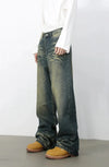High-end Relaxed Denim Bell Leg Denim