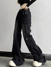 Sleek High-Rise Bell Leg Denim