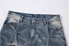 Modern Designer Relaxed Pintuck Denim Bell Leg Denim