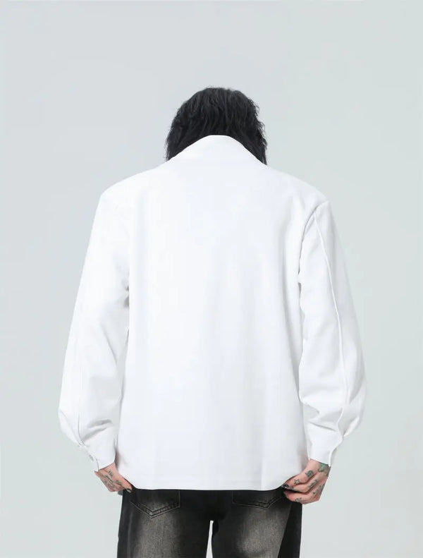 Padded Zip Casual Street Top alternatif görünüm