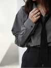 K-Chic Oversized Button-Front Top