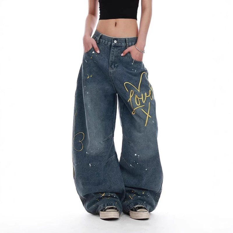 Women Stitched Western Style Classic Classic Denim