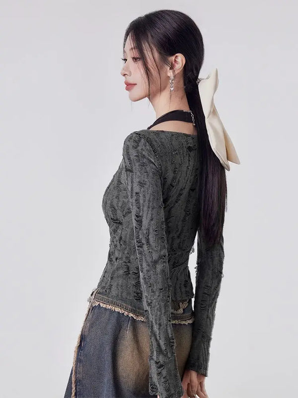 Classic-Wash Classic Epoch Style Long Sleeve T-Shirt alternatif görünüm