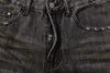 Men Scratch Faded Torn Classic Leg Denim