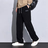 Elastic Baggy Straight Sweatpants