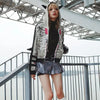Dark Bow Skull Print Sweatshirt