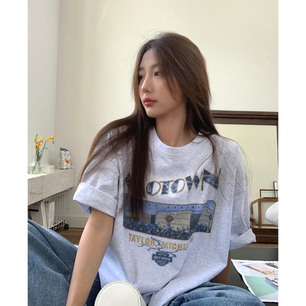 Faded Era All-American Back-In-Time Michigan T-Shirt alternatif görünüm