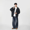 Ekose Fermuarlı Oversize Sweatshirt, yakın çekim — Navra Wear