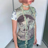 Heritage Grit-Style Mesh Cyber Illustrated T-Shirt