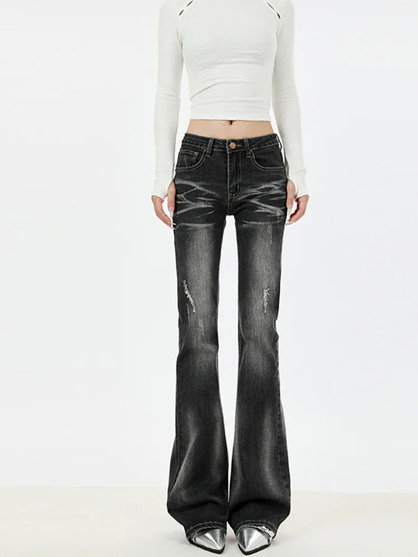 Women Heritage Torn Bootcut Bell Denim