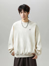 Stitch and Tone Letter Crewneck