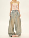 Classic Relaxed Low Waisted Bell Leg Denim