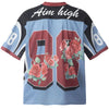 Insulated Mesh Wide-Body Floral Artwork Sport T-Shirt