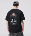 Air-Light Black Round Neck Laid-Back T-Shirt