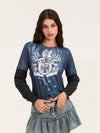 Women Fragment Obsidian Crew Neck T-Shirt